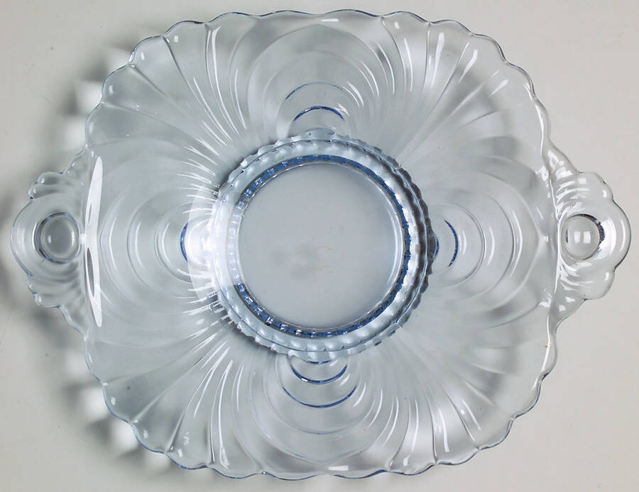 Caprice Moonlight Blue (Stem 300) Lemon Plate with Handles by Cambridge-1