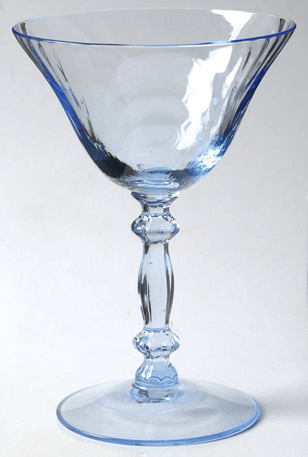 Caprice Moonlight Blue (Stem 300) Champagne/Tall Sherbet by Cambridge-1