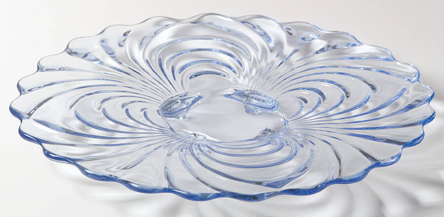 Caprice Moonlight Blue (Stem 300) 11" 4-Toed Torte Plate by Cambridge-1