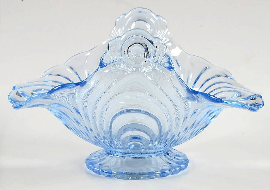 Caprice Moonlight Blue (Stem 300) Footed Bon Bon by Cambridge-1