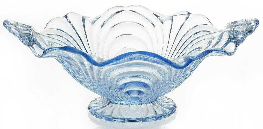 Caprice Moonlight Blue (Stem 300) 2 Handled Footed Open Jam/Jelly by Cambridge-1