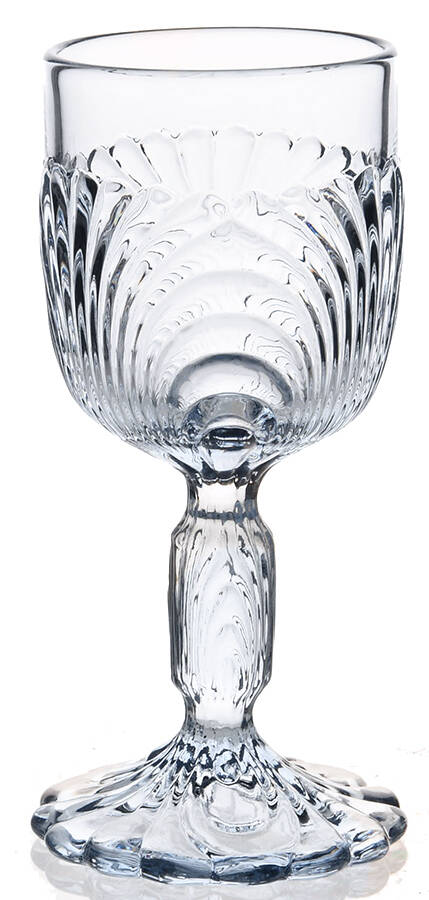 Caprice Moonlight Blue (Pressed) Wine Glass by Cambridge-1