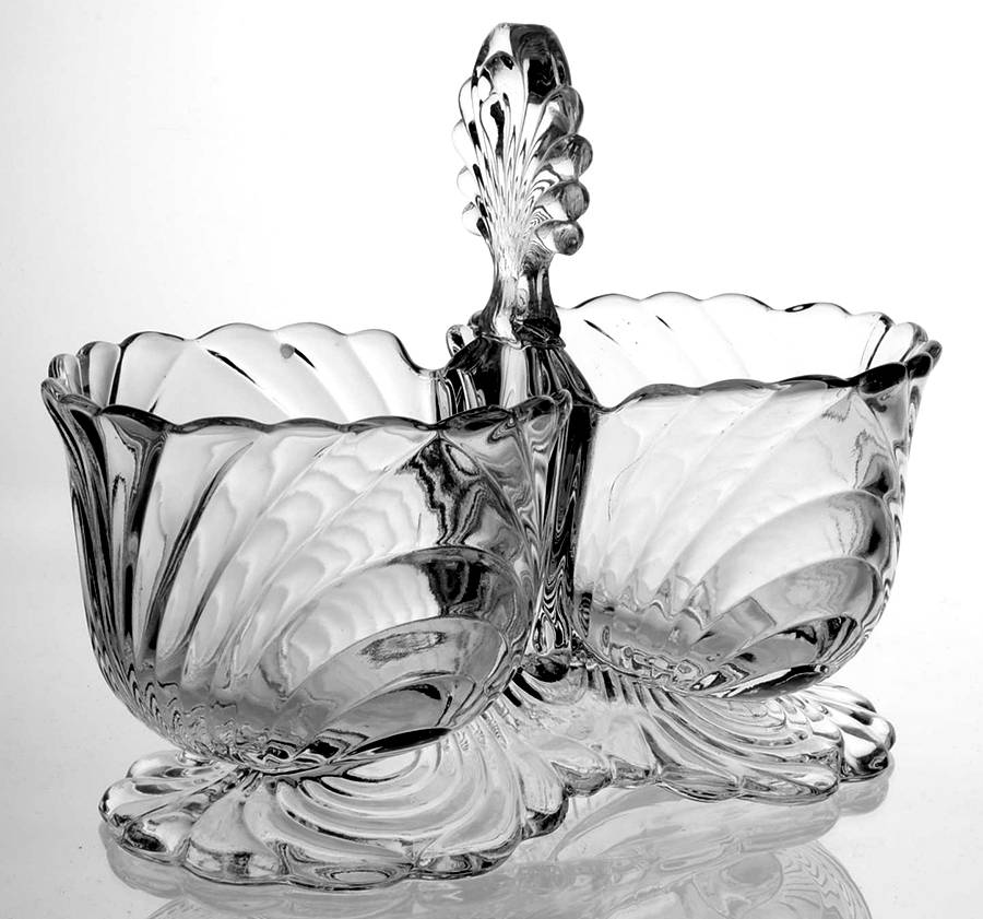 Caprice Clear (Stem 300) Divided Dressing Bowl by Cambridge-1