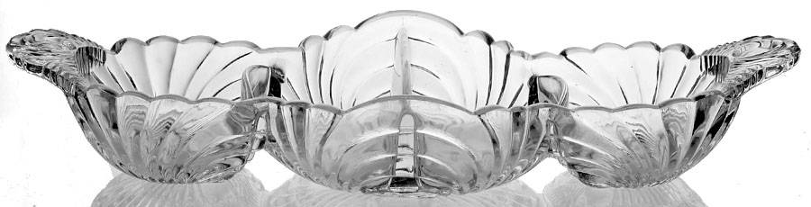 Caprice Clear (Stem 300) 12" Oblong 4 Part Relish by Cambridge-1