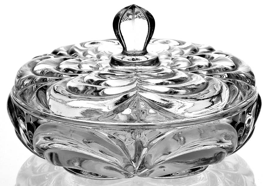 2238 3-Part Candy Box with Lid by Libochovice Crystal-1