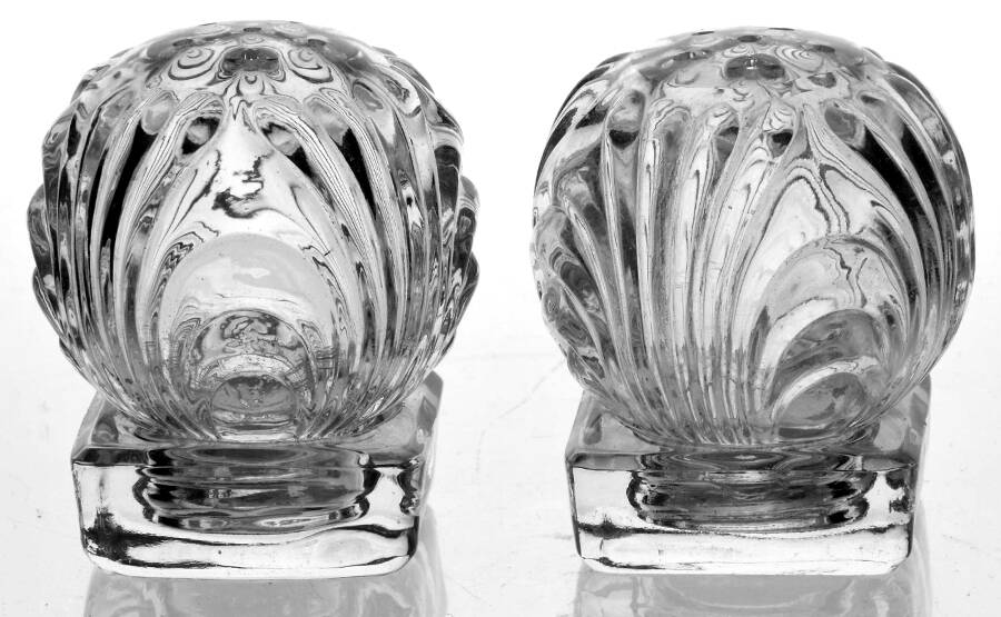 Caprice Clear (Stem 300) Individual Shaker Set with Glass Lid/Bases by Cambridge-1