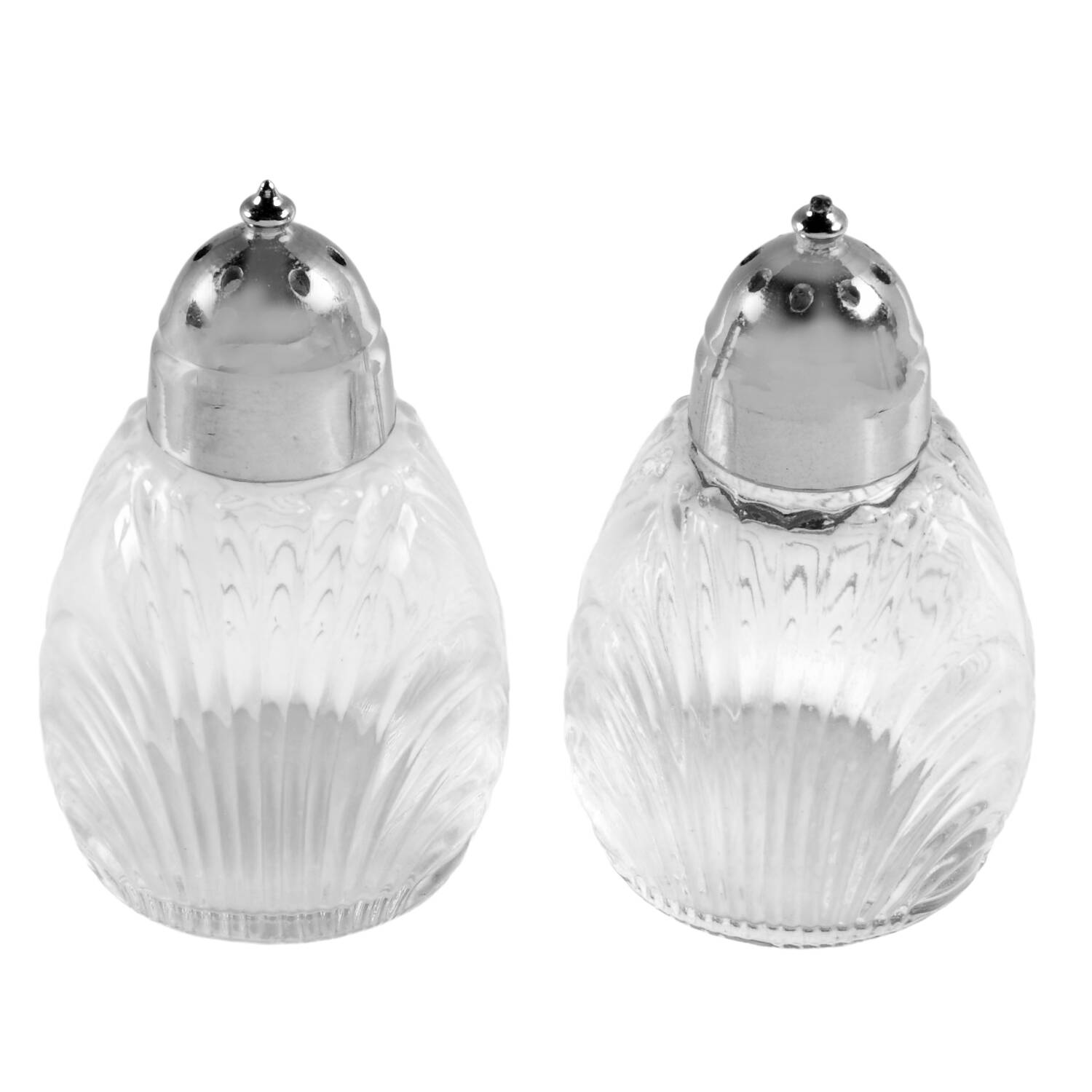 Caprice Clear (Stem 300) Shaker Set w/Metal Lids by Cambridge-1