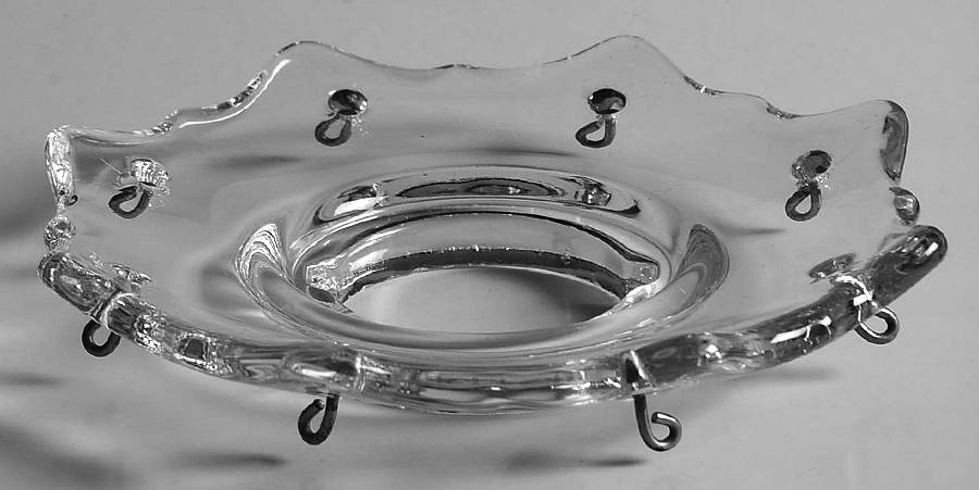 Caprice Clear (Stem 300) Bobeche-Holds 8 Prisms by Cambridge-1