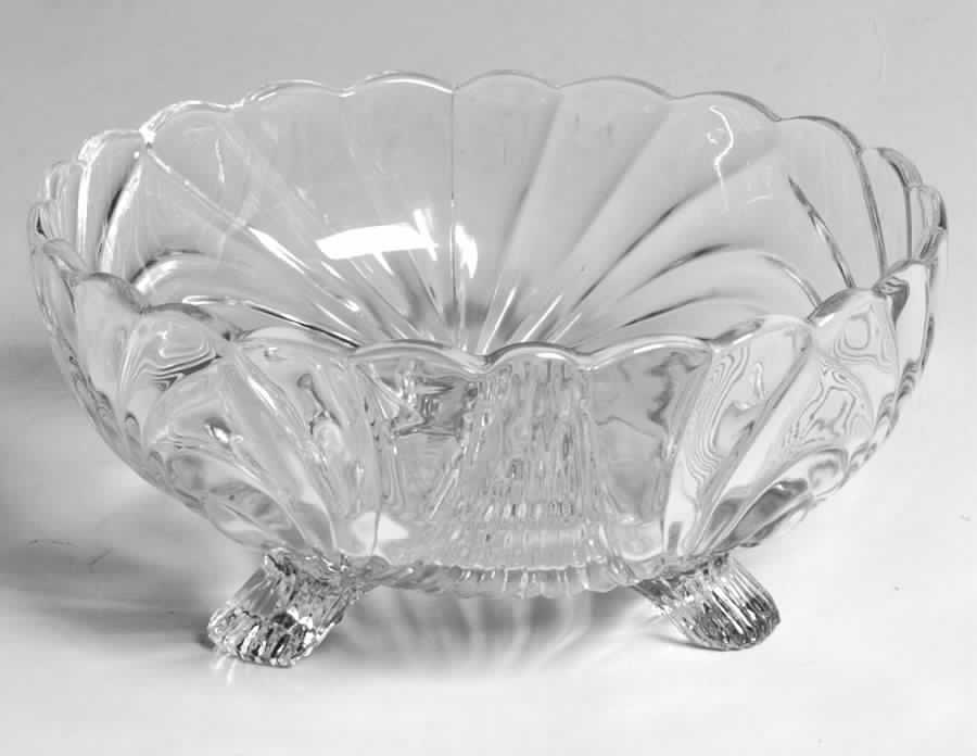 Caprice Clear (Stem 300) 3-Footed Candy Dish No Lid by Cambridge-1