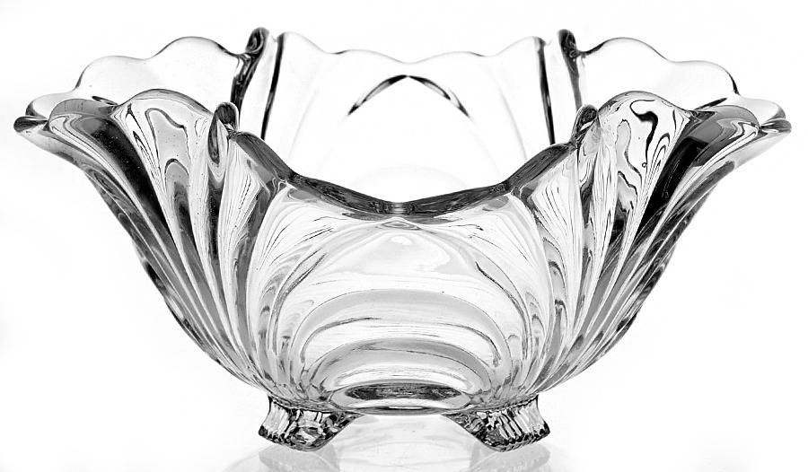 Caprice Clear (Stem 300) 9" 4-Toed Footed Bowl by Cambridge-1