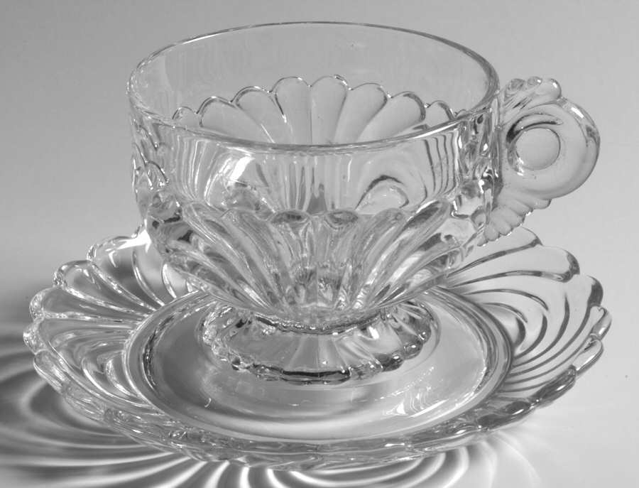 Caprice Clear (Stem 300) Cup & Saucer Set by Cambridge-1