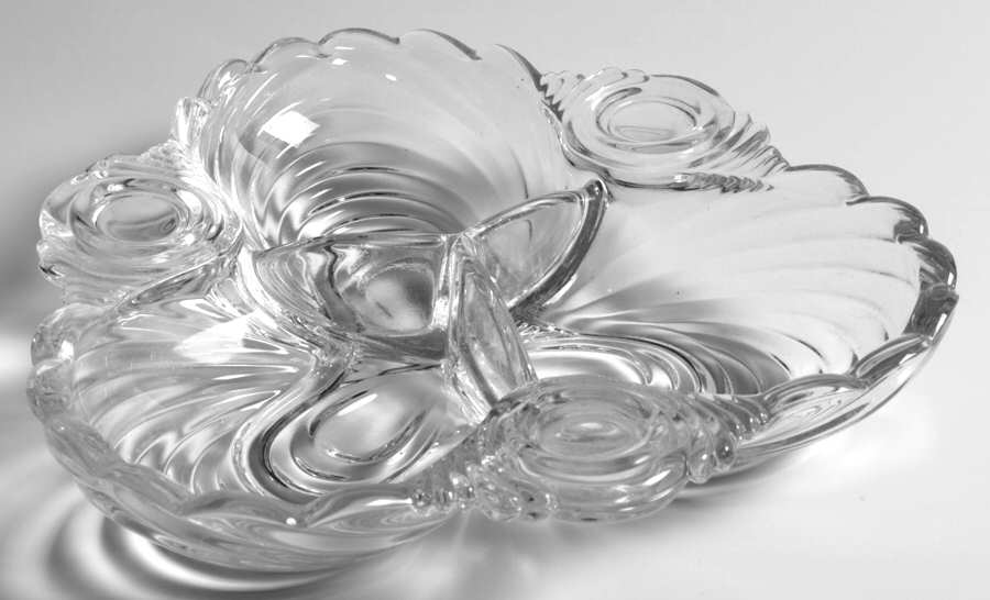 Caprice Clear (Stem 300) 7" 3 Part Tricorne Relish by Cambridge-1