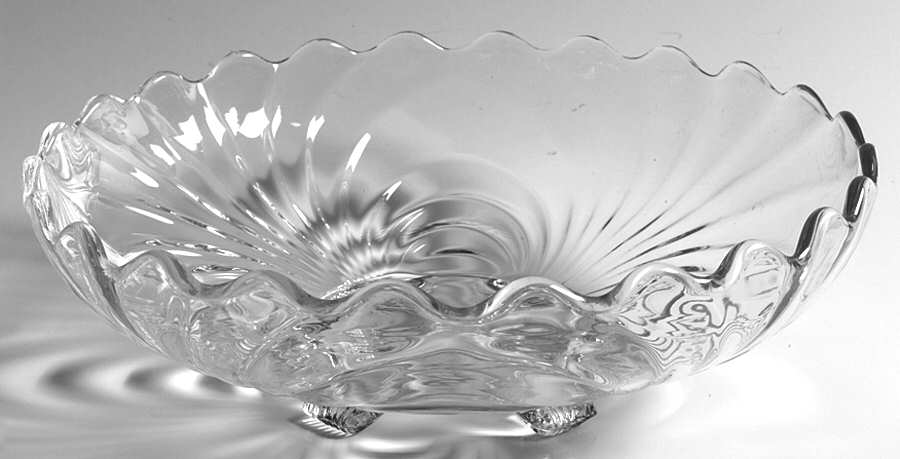 Caprice Clear (Stem 300) 11" 3-Toed Gardenia Bowl by Cambridge-1