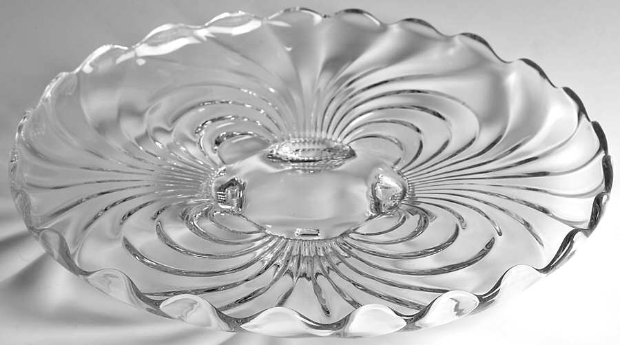 Caprice Clear (Stem 300) 11" 4-Toed Cabaret Plate by Cambridge-1