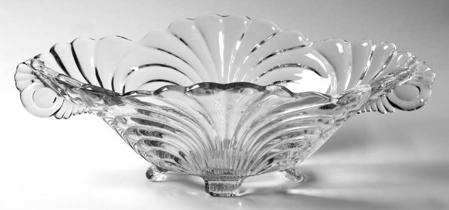 Caprice Clear (Stem 300) 11" Oval 4-Toed Handled Bowl by Cambridge-1
