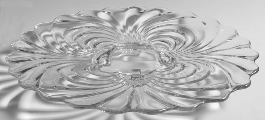 Caprice Clear (Stem 300) 11" 4-Toed Torte Plate by Cambridge-1