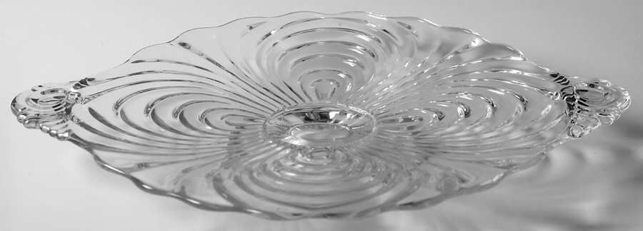 Caprice Clear (Stem 300) 10" Handled Footed Plate by Cambridge-1