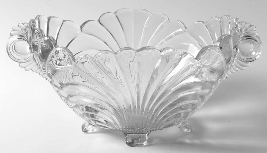 Caprice Clear (Stem 300) 9" Oval 4-Toed Handled Bowl by Cambridge-1