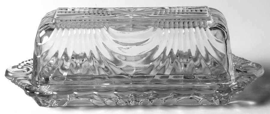 Caprice Clear (Stem 300) 1/4 Pound Covered Butter by Cambridge-1