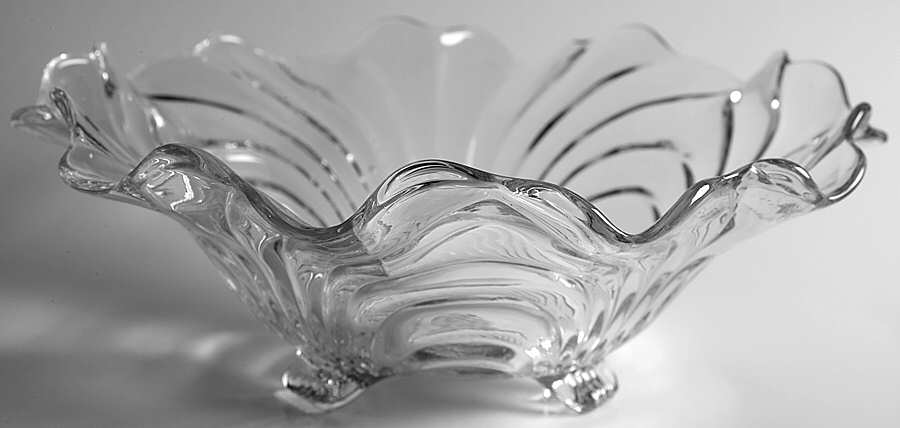 Caprice Clear (Stem 300) 10" 3-Toed Footed Bowl by Cambridge-1