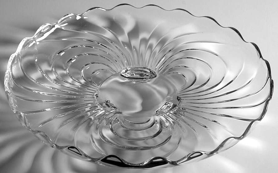 Caprice Clear (Stem 300) 11" 3-Toed Cabaret Plate by Cambridge-1