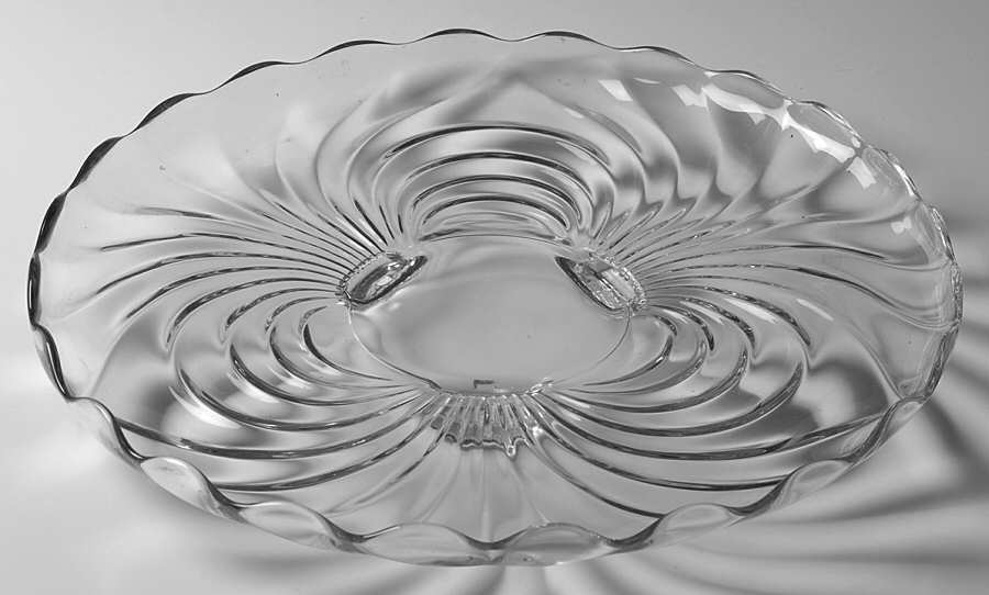 Caprice Clear (Stem 300) 14" 3-Toed Cabaret Plate by Cambridge-1