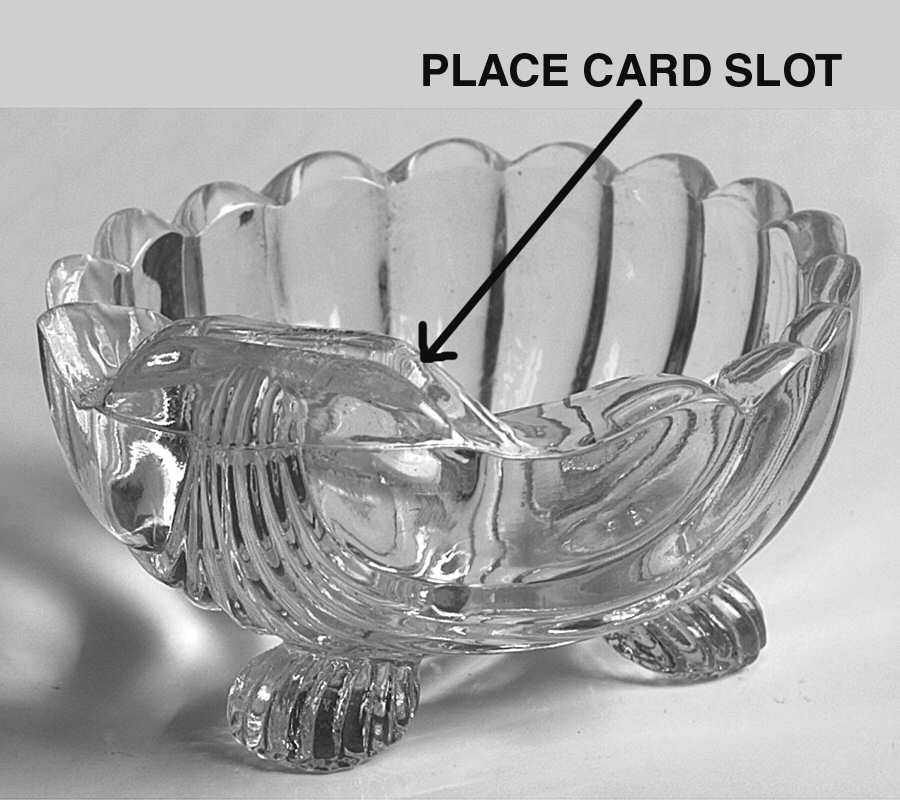 Caprice Clear (Stem 300) Ashtray and Place Card Holder by Cambridge-1