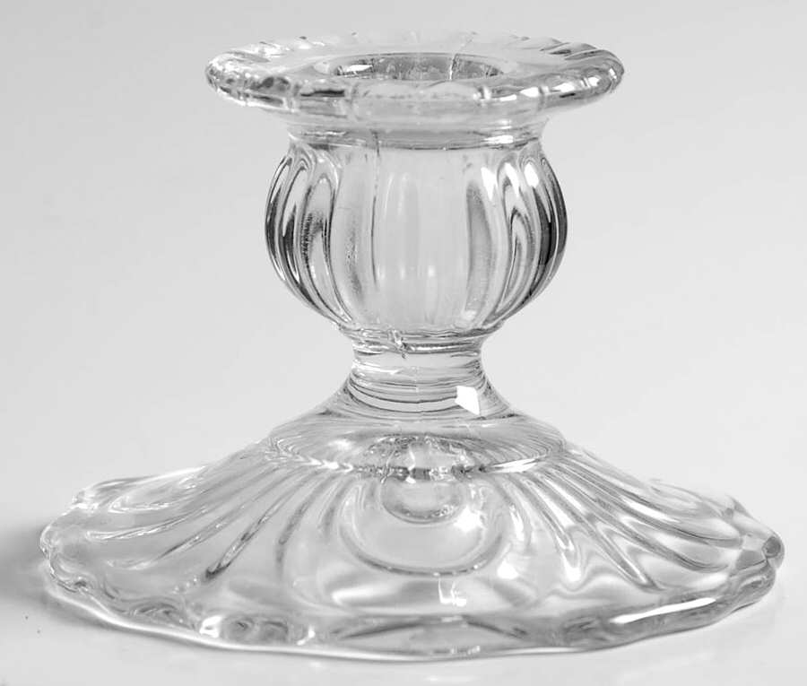 Caprice Clear (Stem 300) 2" Single Light Candlestick by Cambridge-1