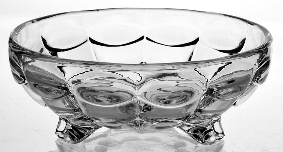 Cascade Clear Footed Candy Box No Lid by Cambridge-1