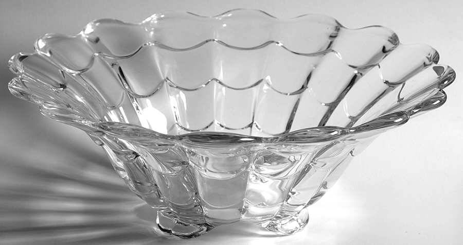Cascade Clear 12" 4-Toed Footed Bowl by Cambridge-1