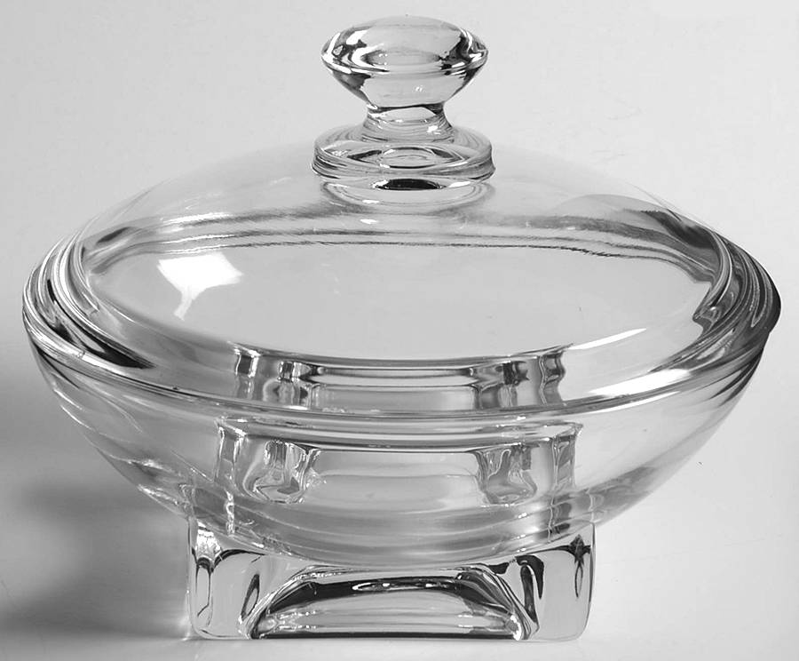 Cambridge Square (Square Base) Candy Dish & Lid by Cambridge-1