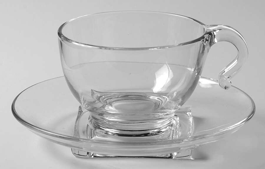 Cambridge Square (Square Base) Cup & Saucer Set by Cambridge-1