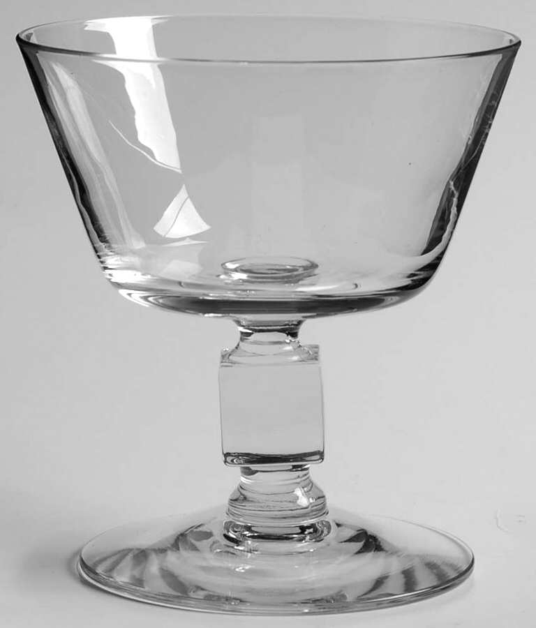 Cambridge Square (Cube Stem) Champagne/Tall Sherbet by Cambridge-1