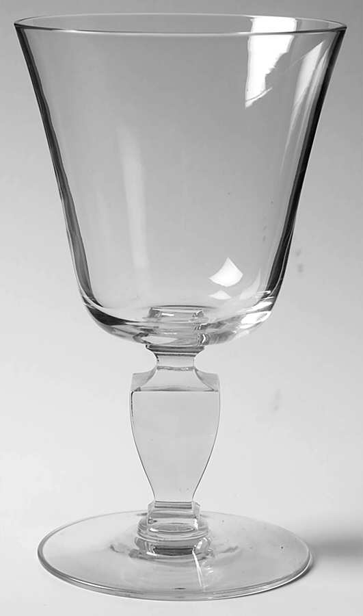 Cathedral Clear (Stem 1953) Water Goblet by Cambridge-1