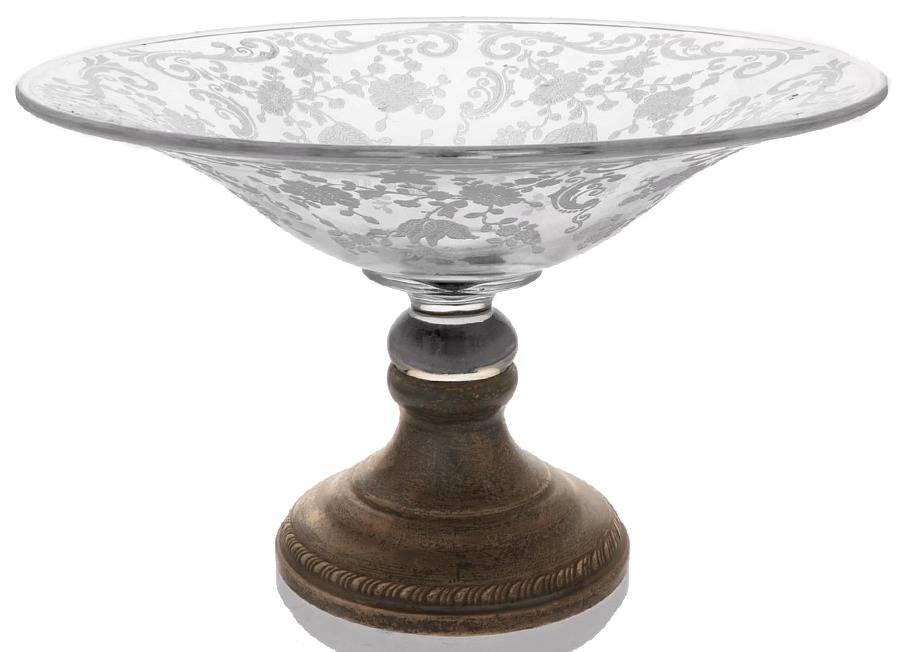 Chantilly Compote with Sterling Stem and Base by Cambridge-1