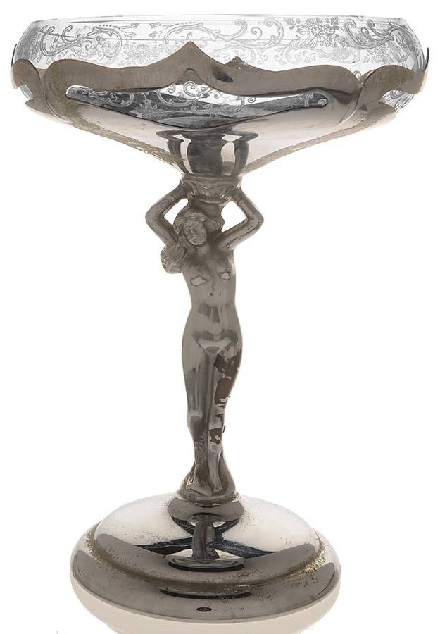 Chantilly Crystal Insert Metal with Compote by Cambridge-1