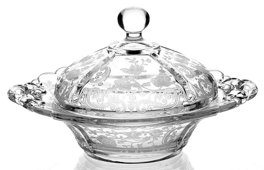 Chantilly 3400 Round Butter & Lid w/Round Knob by Cambridge-1