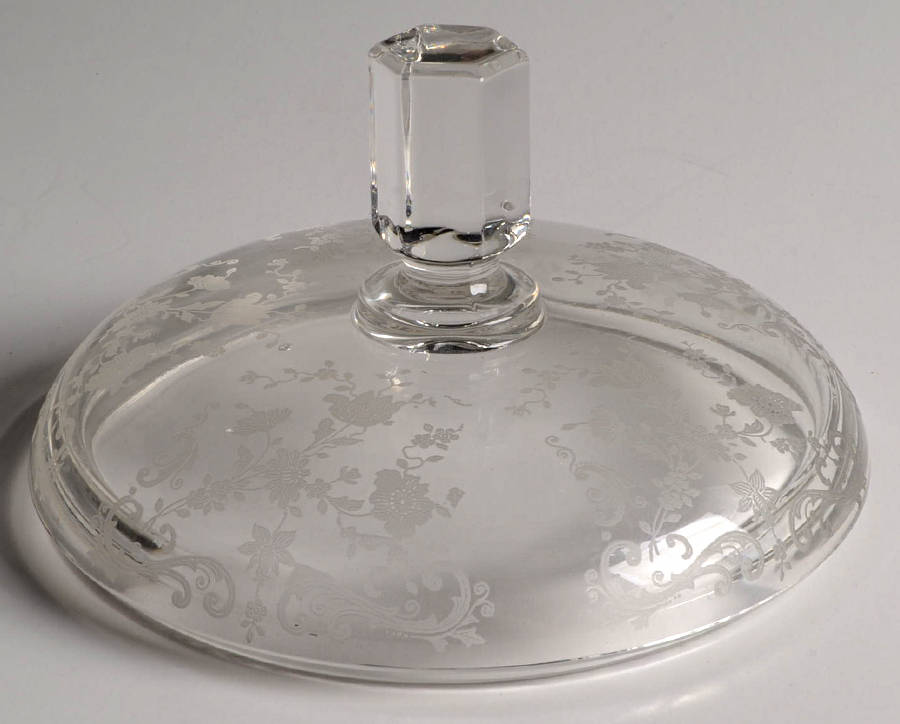 Chantilly Lid for (3 Part) Candy Dish w/Sterling Base by Cambridge-1