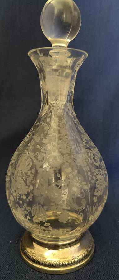 Chantilly Sterling Base Cordial Decanter & Stopper by Cambridge-1