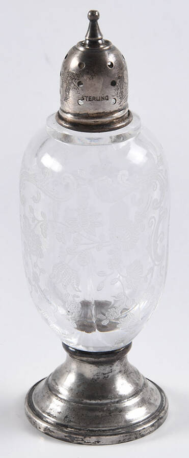 Chantilly Shaker with Sterliong Foot and Lid by Cambridge-1