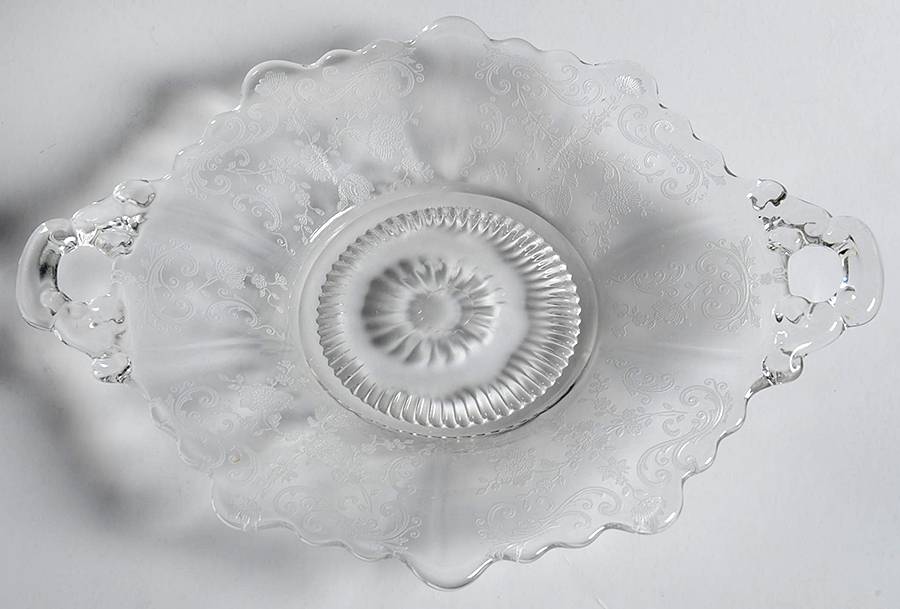 Chantilly Martha/327 7"2 Handled Plate/Mayonnaise Underplate by Cambridge-1