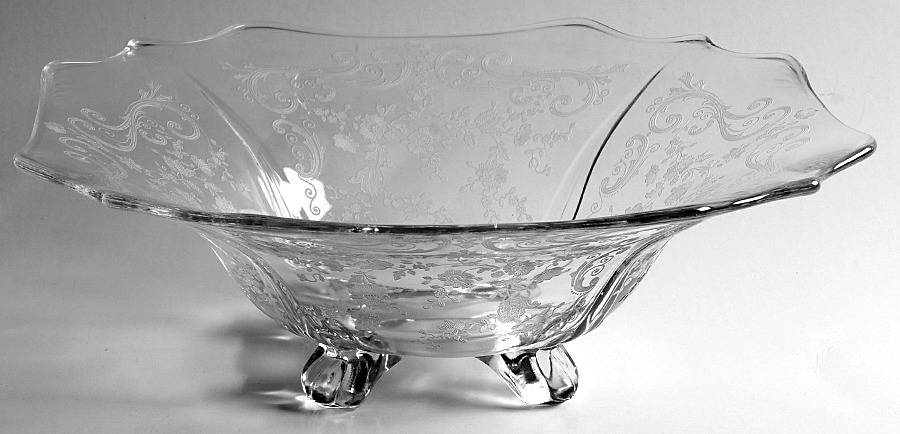 Chantilly #3400 12" Square 4 Toed Bowl by Cambridge-1
