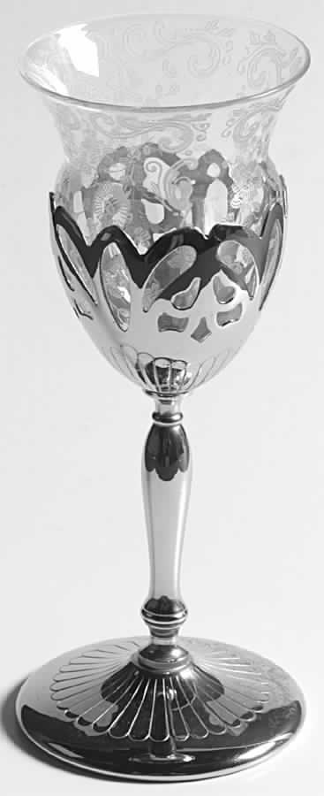 Chantilly Metal Liquor Cocktail with Crystal Insert by Cambridge-1