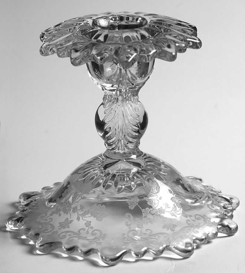 Chantilly Martha/494 4" Single Candlestick by Cambridge-1