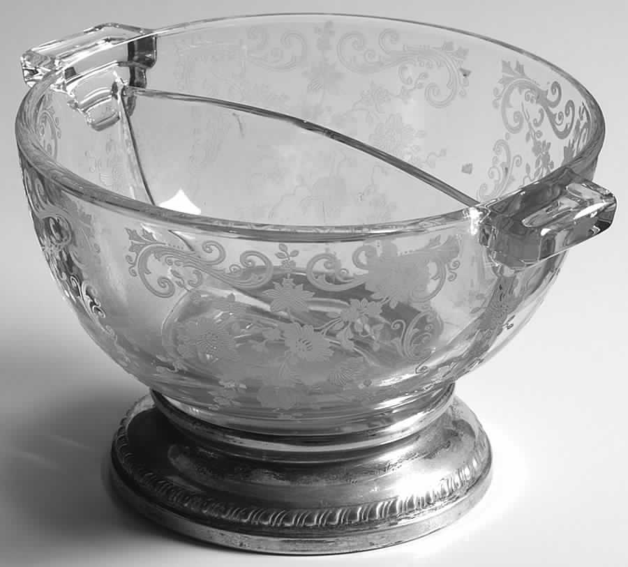 Chantilly Divided Mayonnaise Bowl with Sterling Base by Cambridge-1