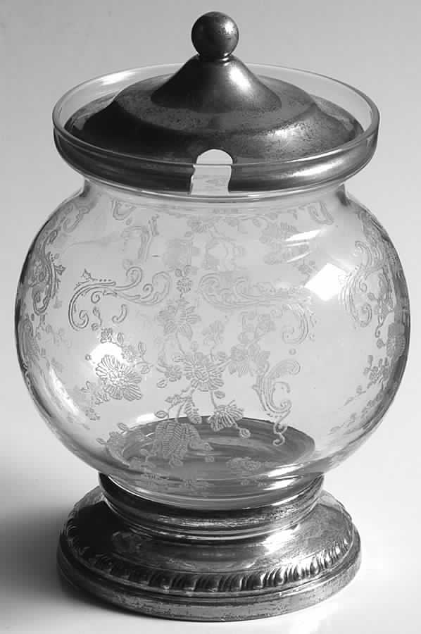 Chantilly Marmalade w/Sterling Base & Sterling Lid by Cambridge-1