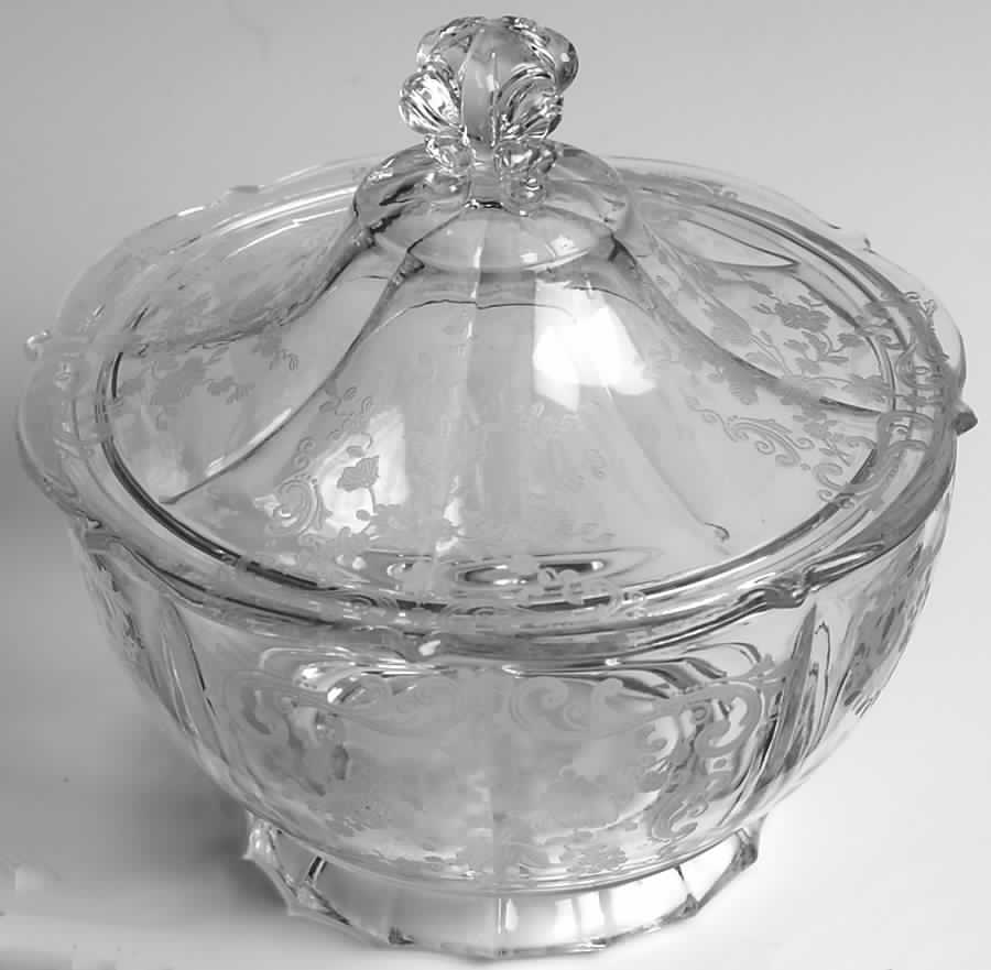 Chantilly Footed Candy Box & Lid by Cambridge-1