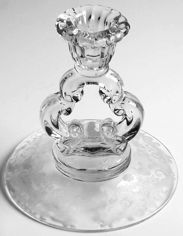 Chantilly 5" KeyHole Candlestick w/Round Base by Cambridge-1
