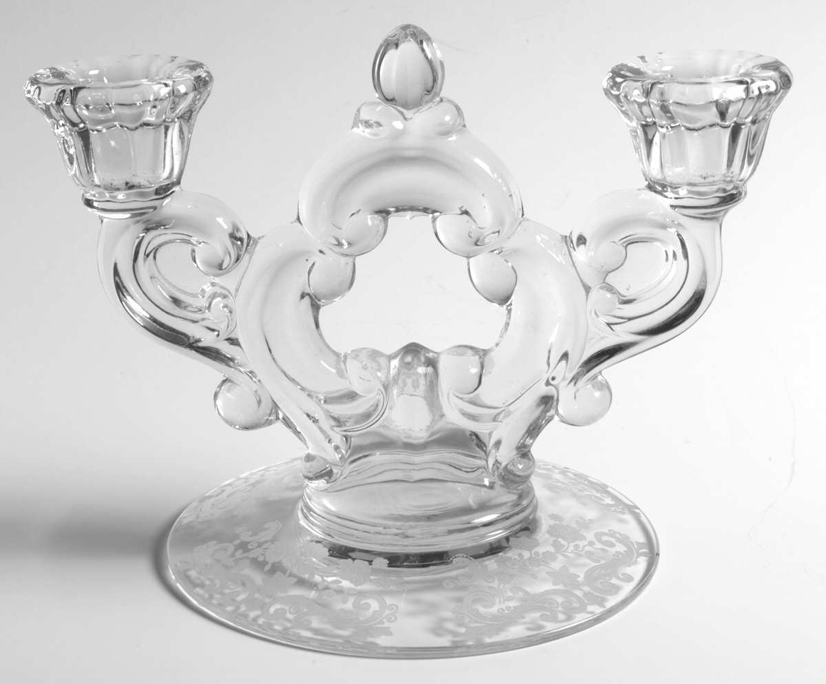 Chantilly 3400/647 2 Light Candlestick (Round Base) by Cambridge-1