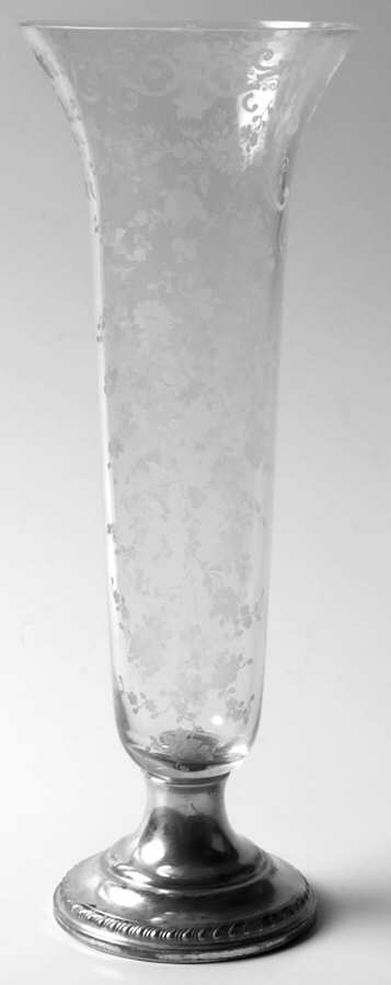 Chantilly 12" Flower Vase with Sterling Base by Cambridge-1